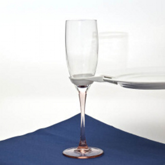 Teller-Clip, für Wein- oder Sektglas